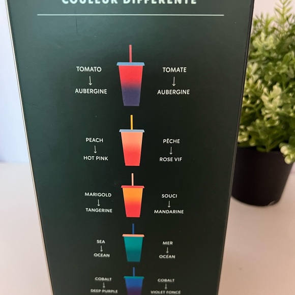 24oz NEW Starbucks Color Changing 4 Pack Reusable Cold Cup Bright Colors Include - Picture 4 of 5